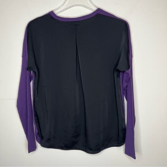 Vince Purple Crew Neck Sweater with Relaxed Fit - Picture 4 of 7